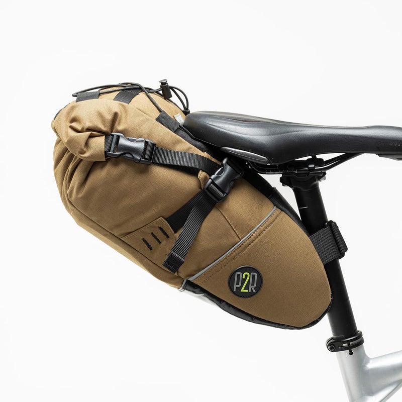 PACK2RIDE Inova Light Bike Saddle Bag - Water Resistant, Durable Cordura Fabric, Essential for Bikepacking - Under Seat Storage, Seat Bag for Road, Gravel Cycling - Image 2